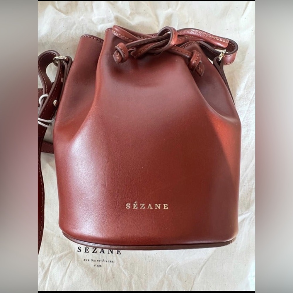 Sezane Micro Farrow Bucket Bag